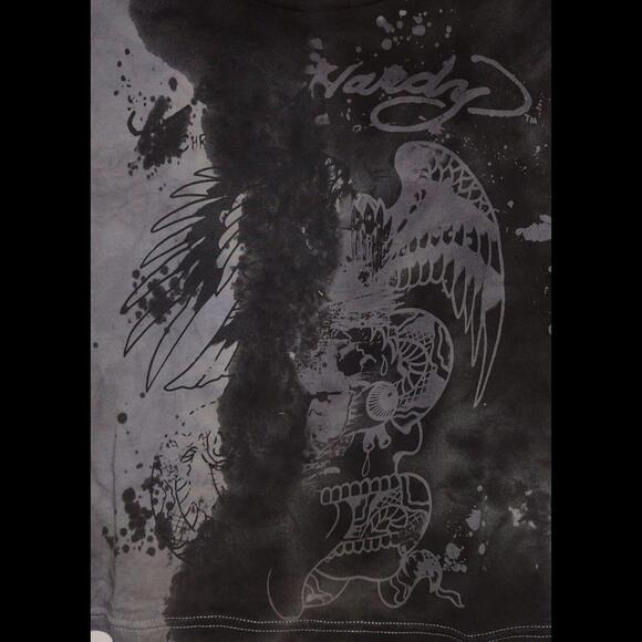 Ed Hardy Kids Shirt Long Sleeve Size Small Unisex RARE Y2K - Picture 2 of 6